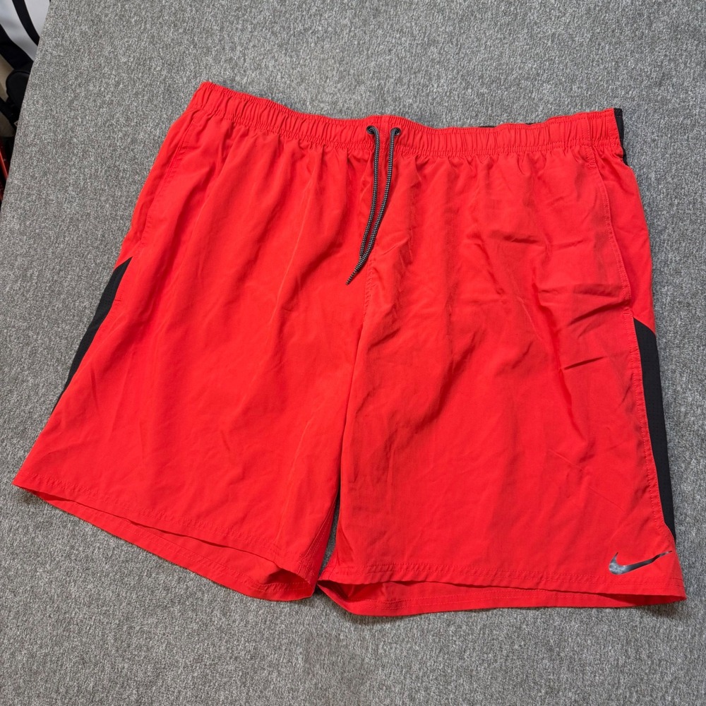 Nike Mens Red Black Swim Trunks Board Shorts NESSA666 4XL